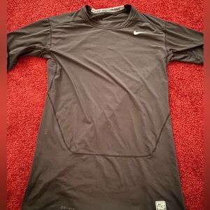 Nike Pro Combat Dri-Fit Compression Black Short Sleeve T-Shirt Size Large